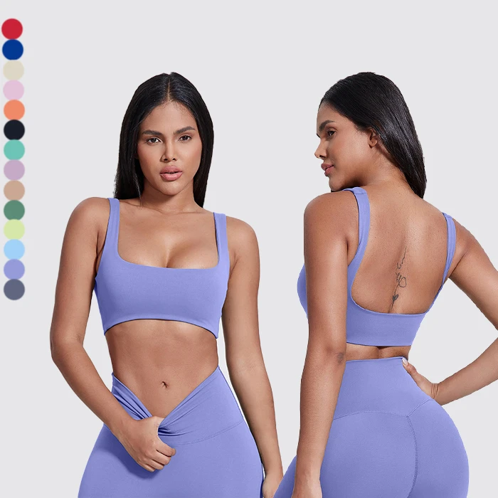 New Fashionable U Neck Sports Bra Push up Cloudy Push up Bra for Women Power Flex Workout Sports Bra for Women