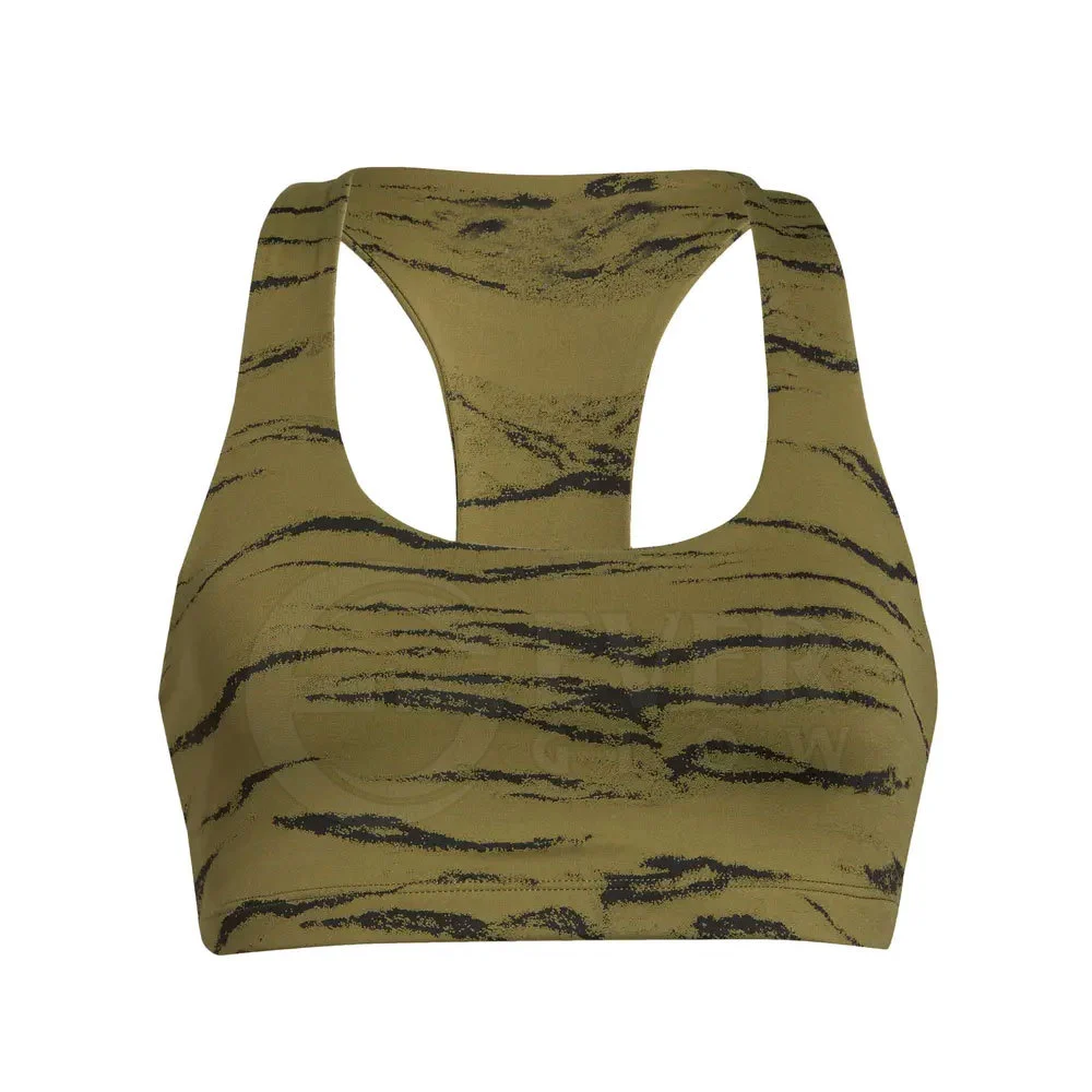 Women High Support Wirefree Seamless Breathable Y-line Straps U-NECK Mesh Sports Bras Front Logo for Fitness Gym Yoga Workout