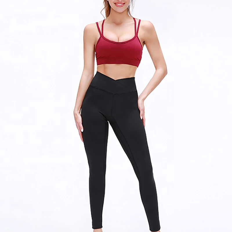 Women Yoga Set 2-Piece Mid Waist Shorts Sports Bra Gym Workout Clothes Colorful Athletic Front Logo Quick-Drying Breathable