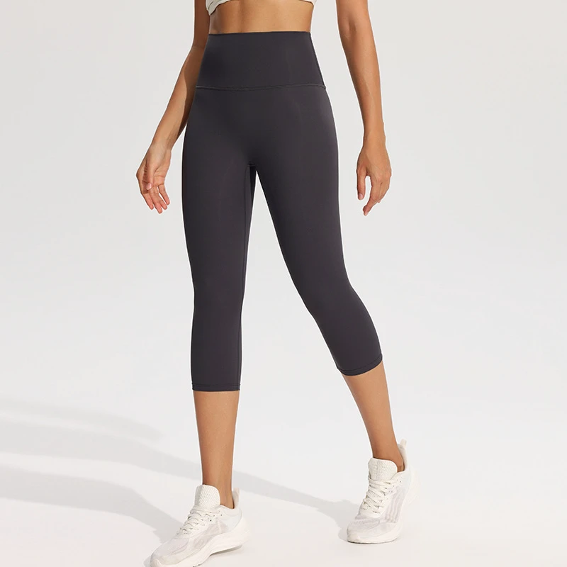 Wholesale New Custom Design Align Summer Nude No Embarrassment No Trace Gym Sport Fitness Cropped Pants Yoga Leggings for Women