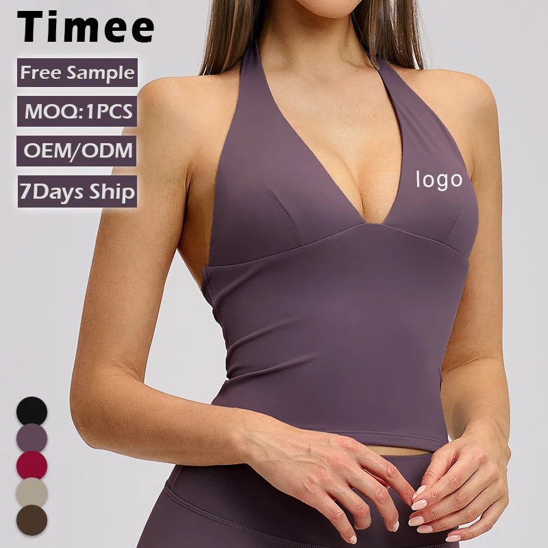 Yoga V-neck Back Support Sports Bra with Padding - High Elasticity Hollow Design Outdoor Fitness Sports Bra for Women