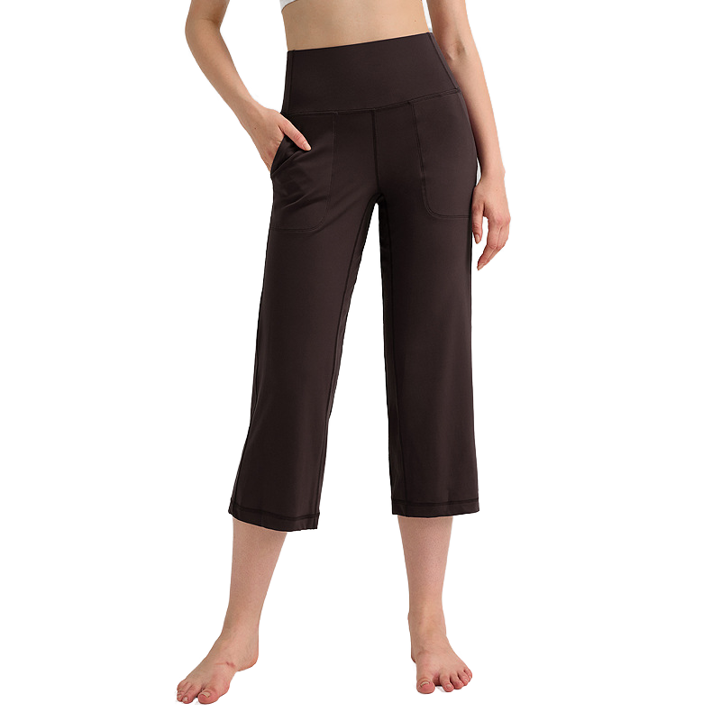 Wholesale Custom OEM High Waist 4-Way Stretch Wide Leg Butt Lift Yoga Leggings for Women Gym