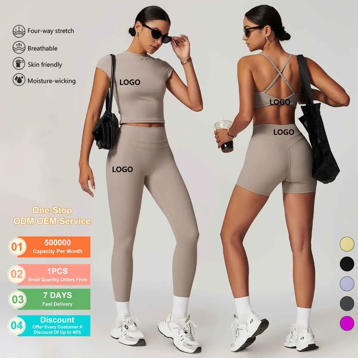 Most Popular High Elastic Activewear Set Girls Quick Dry Breathable Fitness Sport Gym Wear Push up Brush Yoga Set Women
