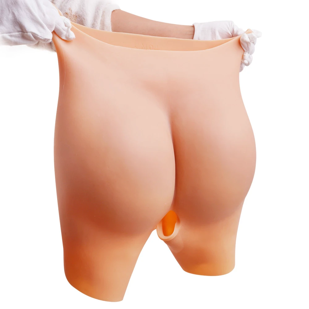 African Women Tummy Slimming Big Silicone Buttocks Plus Size Shapers Silicone Shorts Shapewear Bbl Butt Enhancing Pants