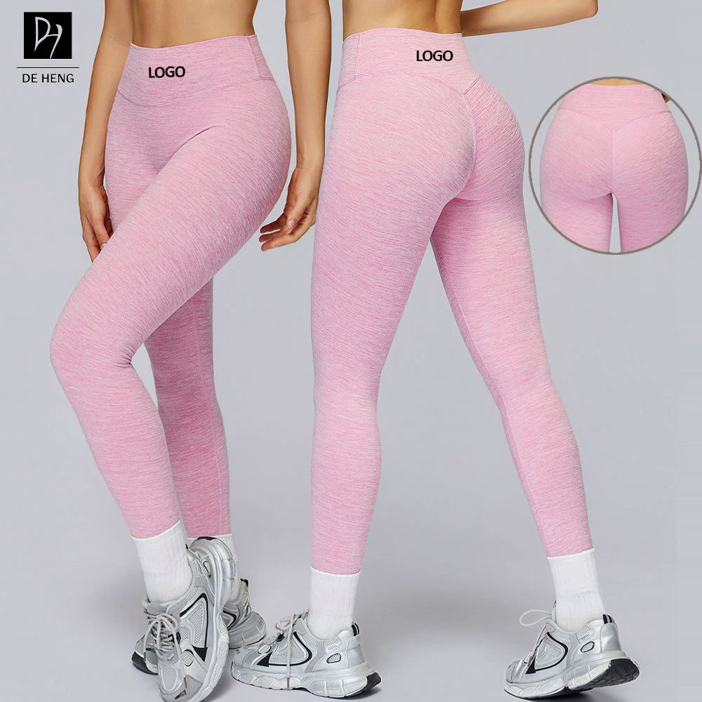 New Workout Tummy Control Women High Waist Leggings Fitness Scrunch Butt Legging Push Up Mujer Gym Yoga Leggings For Women