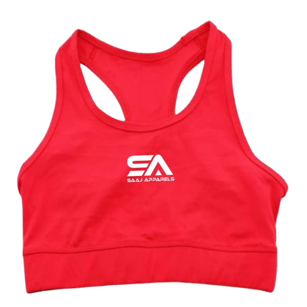 Premium Quality Fashion Simple Women Sports Bra High Support Plaid Spandex/Nylon U-NECK Front Logo Customizable Comfortable
