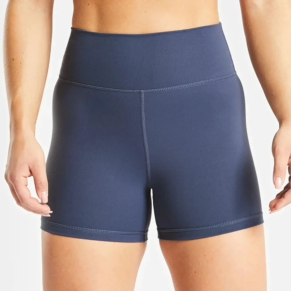 Wholesale Women High Waist Jogger Running Polyester Athletic Workout Yoga Custom Biker Booty Gym women's shorts