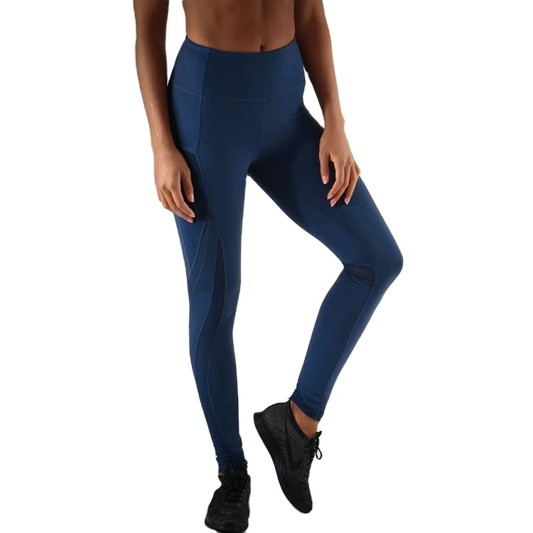 Women's Sports Yoga Fitness Gym Leggings Tights Set High Elastic Waist Full Length 100% Nylon Four-Way Stretch Print