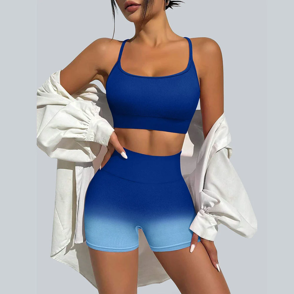 Women's Camisole Vest Sleeveless Sports Bra Yoga High-Waisted Tight Buttock-Lifting Breathable Moisture-Wicking Fitness