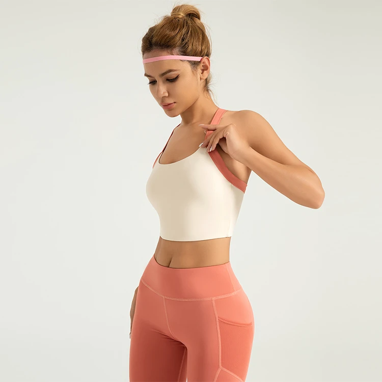 2024 New Customized Fitness Running Sports Bra Elastic Bra Sport for Girls Lightweight Sports Bra Gym