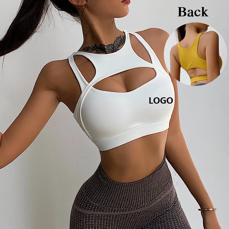 Women's Lightweight Breathable Sports Bra Adjustable Straps Anti-Sweat Shockproof Padding for Gym Running Fitness Workout Sleep
