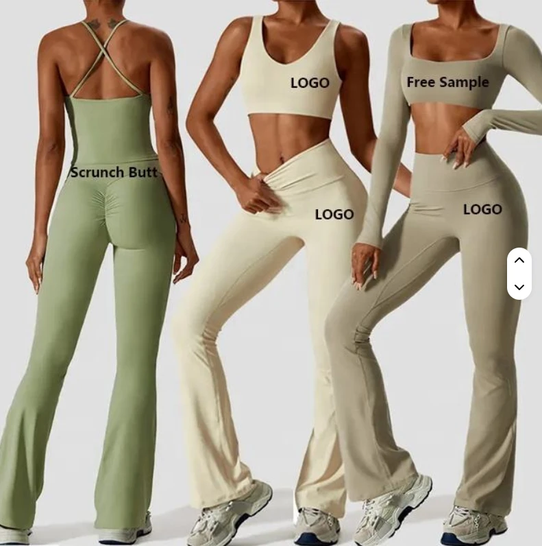 Wholesale Women's Sportswear Fitness Yoga Active Wear Women Gym Wear Ropa Deportiva Mujer Women High Waist Seamless Yoga Sets
