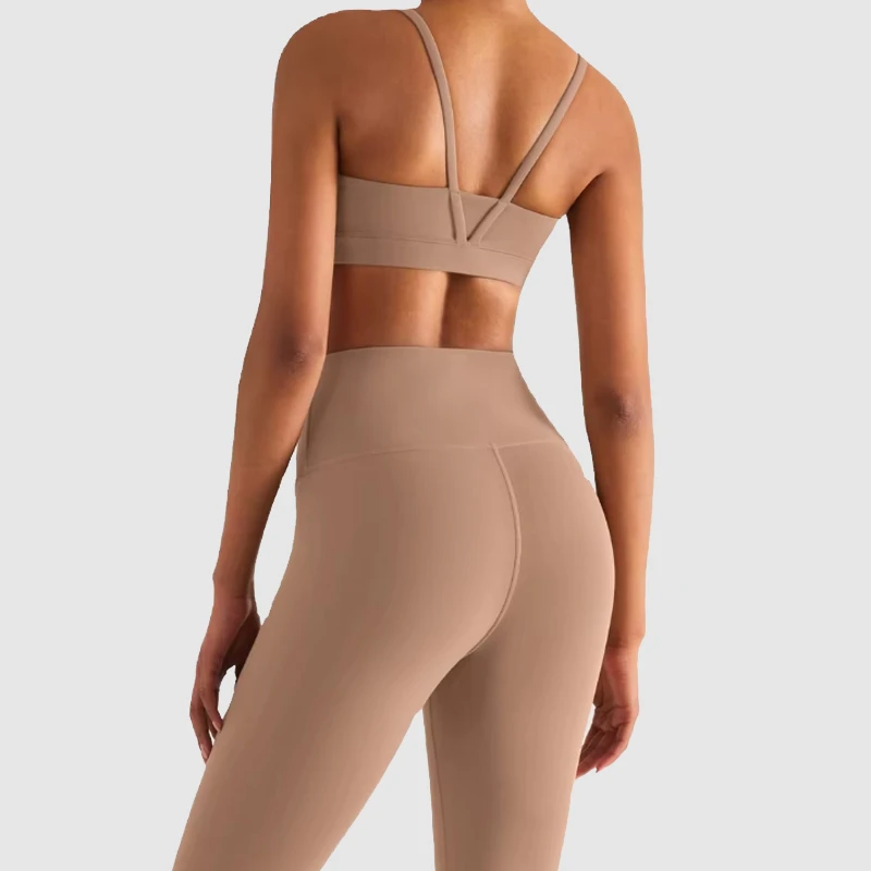 Wholesale Hot Sale Custom Women's U Neck V-Shaped Beauty Backless Breathable Yoga Sports Bras for Women Fitness