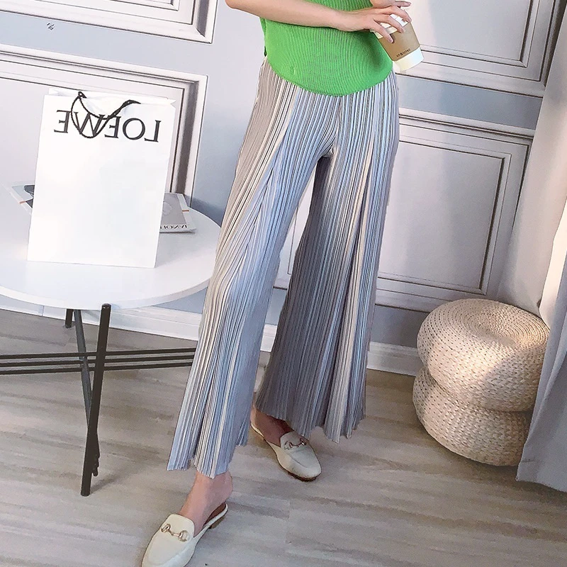 Stacked Pants Jumpsuit Rompers Womens Women's Trousers Plus Size Pants Casual Pants Women Silver Gray