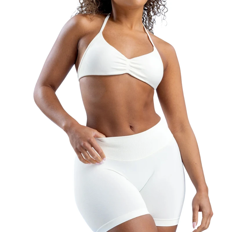 New Trend Women's XL High Elastic Seamless Shockproof Breathable Lightweight Matte Yoga Sports Bra Reversible Nylon/Spandex
