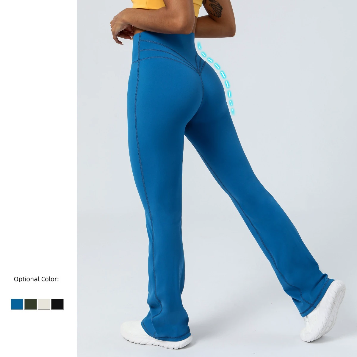 High Waisted Casual Bootcut Leggings Tummy Control Wide Leg Pants Peach Butt Lifting Flare Tummy Control Workout Yoga Pants