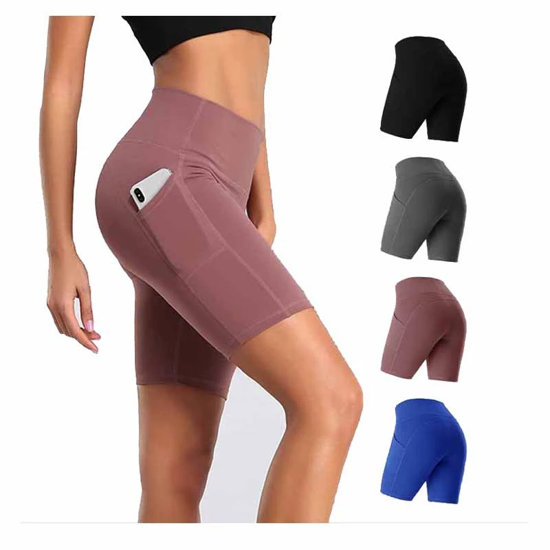 Custom Workout Shorts Women Sports Tight Yoga Womens Fitness Gym Yoga Shorts Stretch High Waist Leggings Shorts for Women