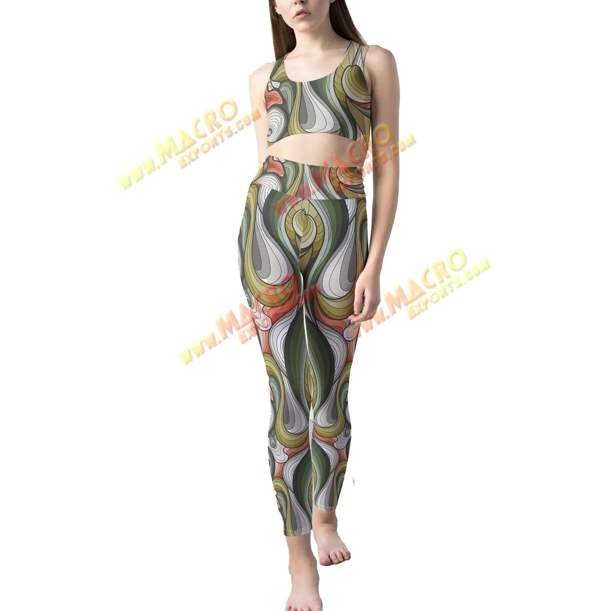 High Waisted Bootcut Floral Printed Women's Yoga Leggings Breathable Gym Pants UV Protection Anti-Bacterial Sexy Club Style for