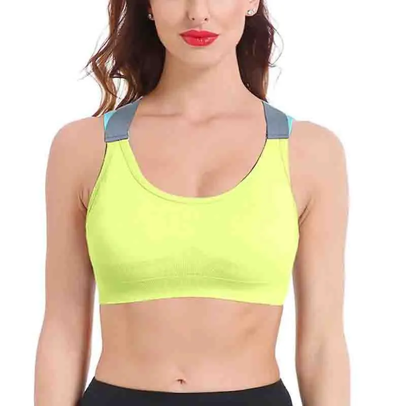 Gym Wears Custom Design Plain Gym Yoga Wear Sports Bra Women Adjustable High Quality Gym Yoga Running Shoulder Straps Women Bras
