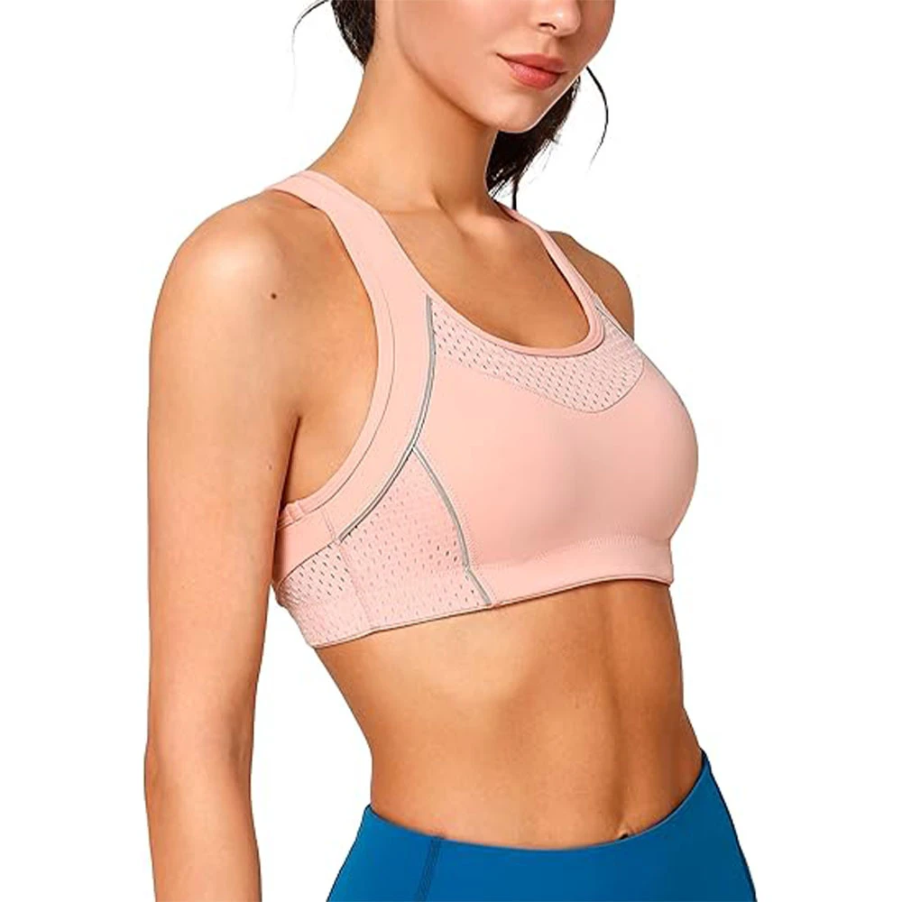 Women sports bra flexible quick dry material made for high impact sports yoga running and gym sessions
