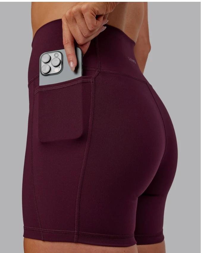 Wholesale High Waist Sports Fitness Training Shorts Breathable Yoga Shorts Gym Jogging Workout Shorts With Pockets for Woman