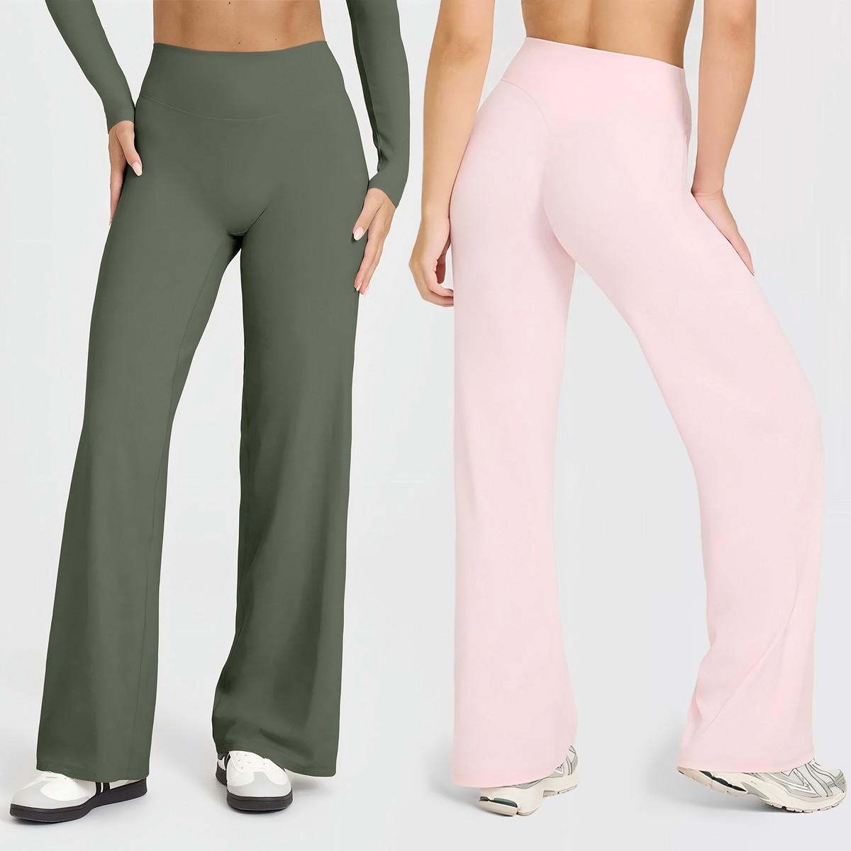 G Top-ACK8002 Hot Sale Factories Gym Clothing Sports Fitness Leggings High Waist Activewear Straight Wide Leg Yoga Pants For Women