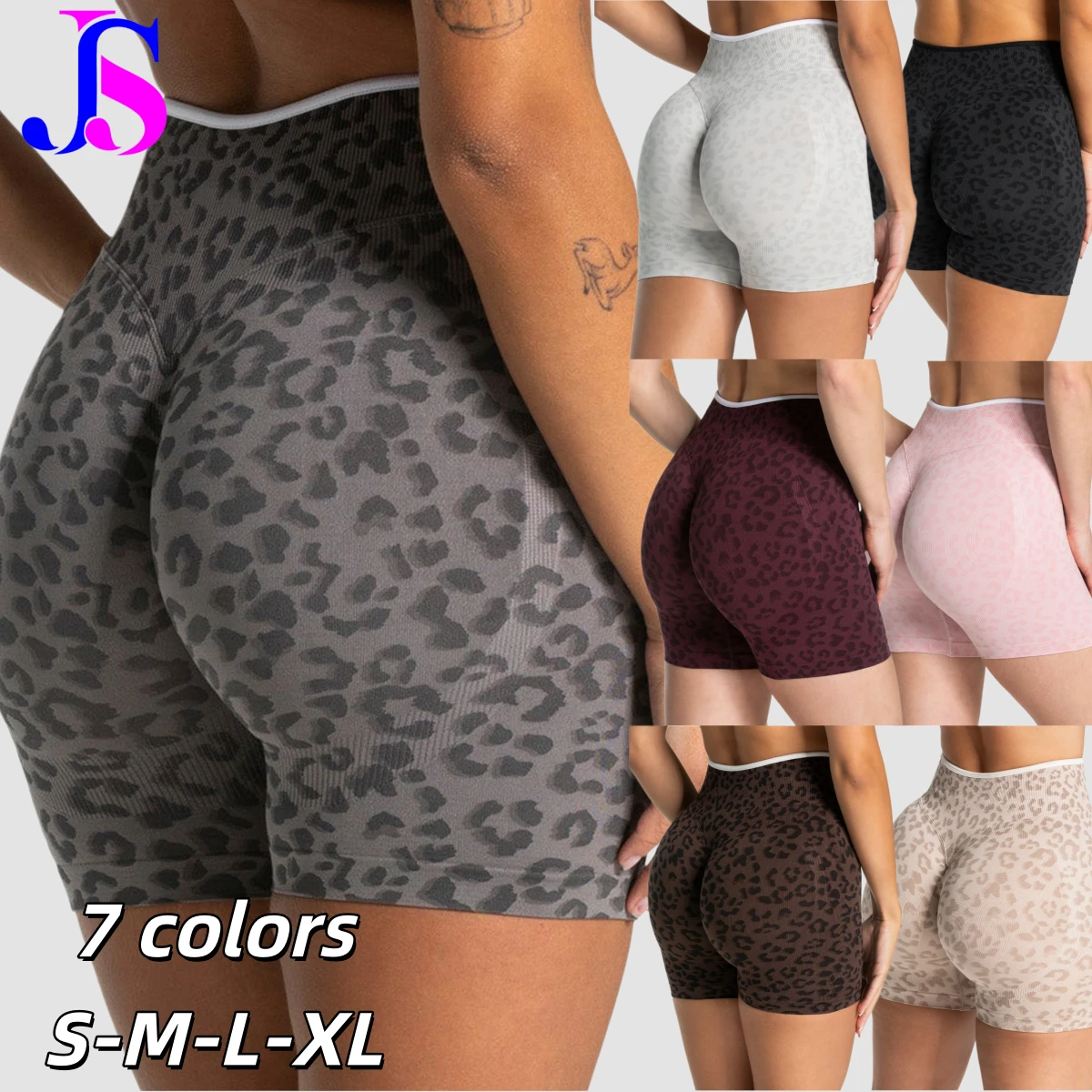 New Breathable Seamless Elastic Color Blocking Yoga Sports Shorts Fitness Custom Butt-lifting Tight-fitting Outerwear for Women