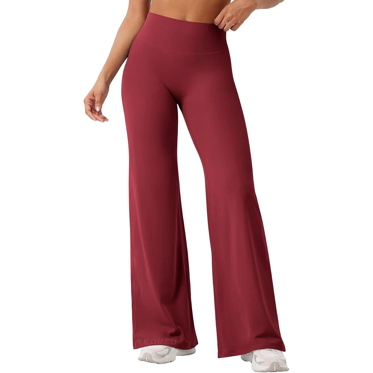 Wholesale OEM Women High Waist Athletic Flare Pants Soft Comfortable Yoga Leggings Private Label Fitness Apparel