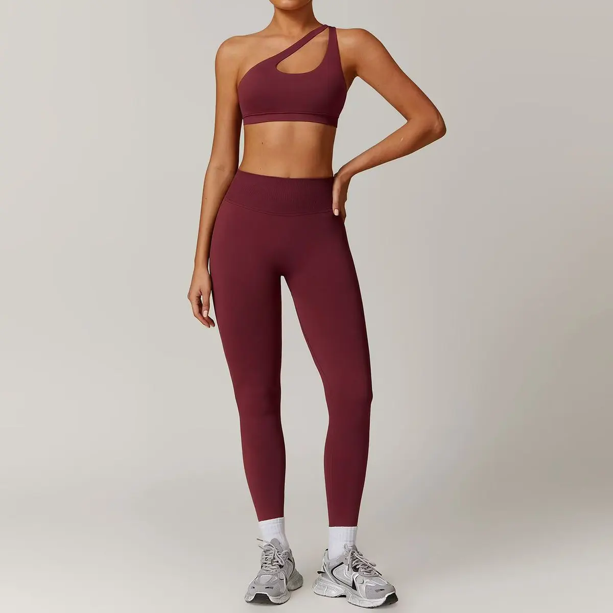 New Activewear Sports Bras High Elasticity Nylon Cross Strap Backless Yoga Bra