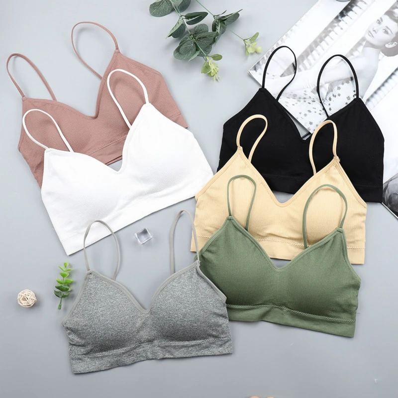 Hot Sexy Girls' Teen Sport Bralette Wireless Vest Wrap Seamless Chest Yoga Running Sports Tube Top Bra Women Quick Dry Feature