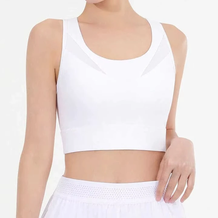 New High Quality Women Fitness Sports Bra Breathable Padded Push Up High Support Simple Sports Bra For Women