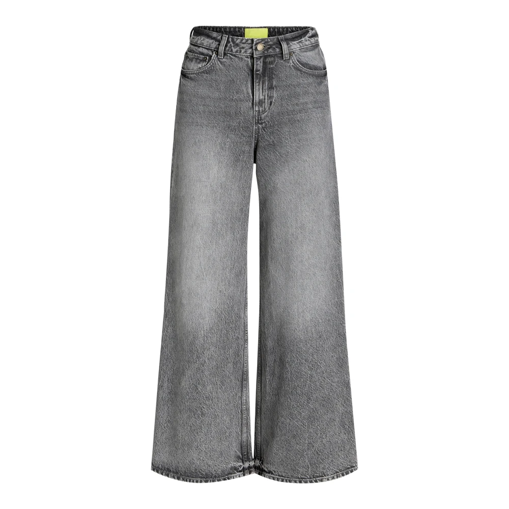 2025 OEM Women's Jeans Pant Casual Wear Wide Leg Denim Streetwear Fashion Stretchy High Rise Flared Jeans Pant Customize Jean