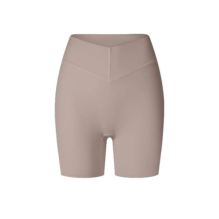 Solid Color Yoga Shorts Skinny Running Fitness Yoga Wear High Waist Hip-Lift Sports Yoga Short Pants