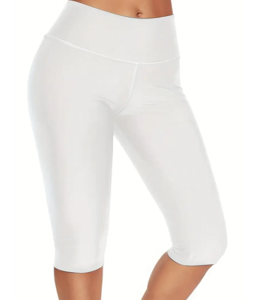 2024 New Arrival High Quality Breathable Quick Dry Yoga Leggings Mid Waist Casual Pants for Women Fitness Workout Knee Length