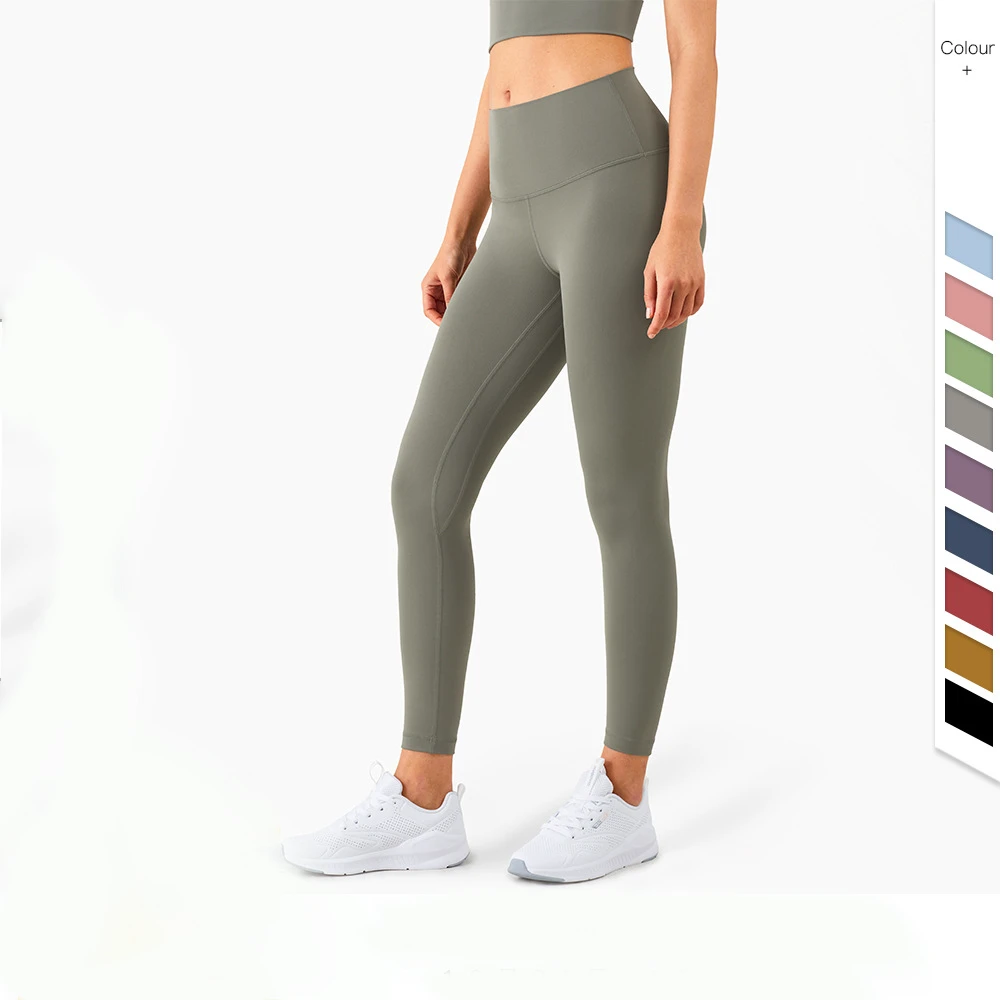 Full Length Breathable Tummy Control Plus Size Sports Wear Women's High Waist Butt Lift Yoga Pants Leggings