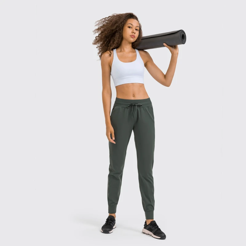 Women's High-Waisted Cross-Border Yoga Pants Quick-Drying Elastic Running Fitness Leggings Slimming Sweatpants Active