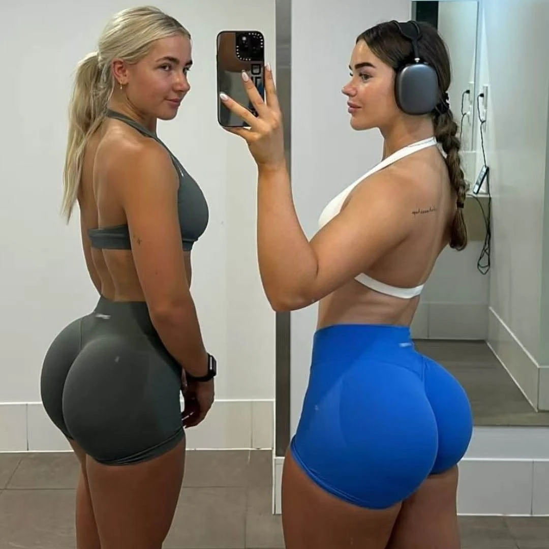 DF High Waist Women's Seamless Yoga Short Vshape Solid Sports Fitness Clothes Hip-Lifting Tight Gym Active Wear OEM Manufacturer