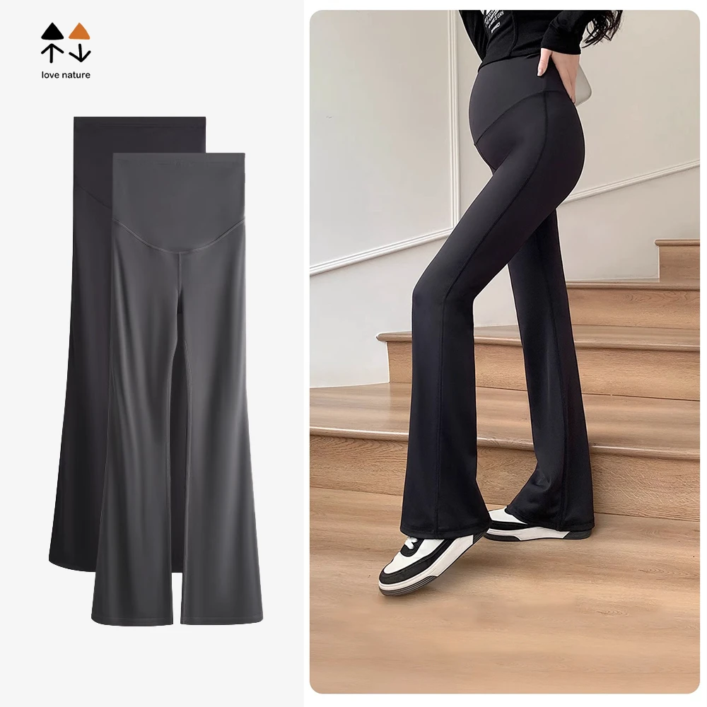 High Quality Breathable High Waist Maternity Pants Adjustable Belly Support Slimming Yoga Maternity Pants