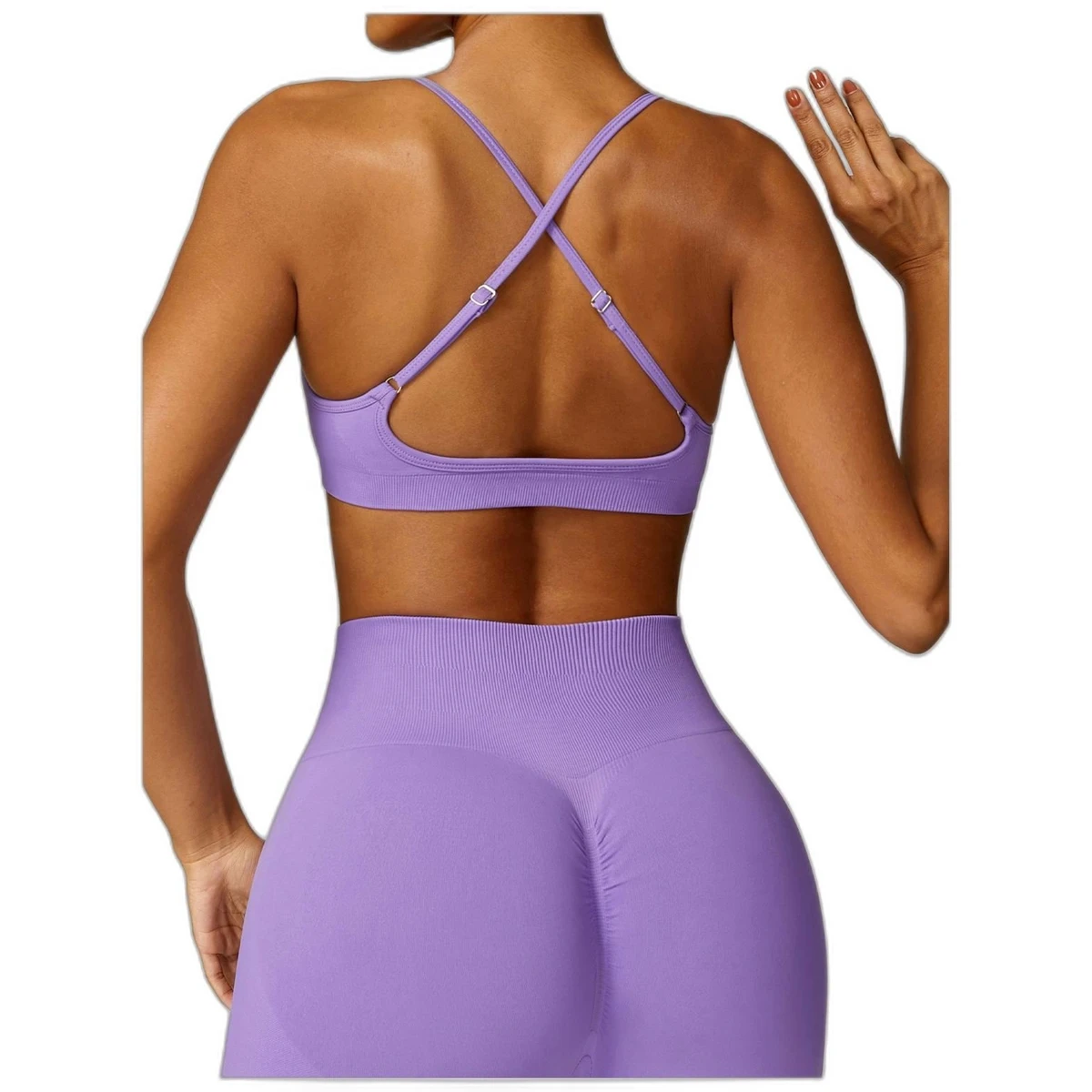 Women's Support Bra Seamless Workout Gym Fitness Yoga Running Padded Top