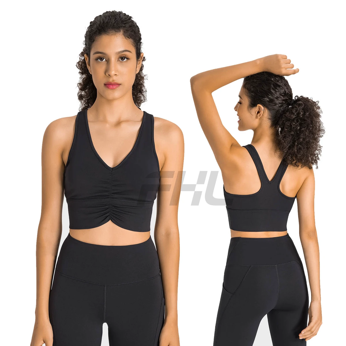 Fitness Ladies Girls Running Gym Yoga Bra Tops Custom Logo Crane Exercise Workout Women Sports Bra