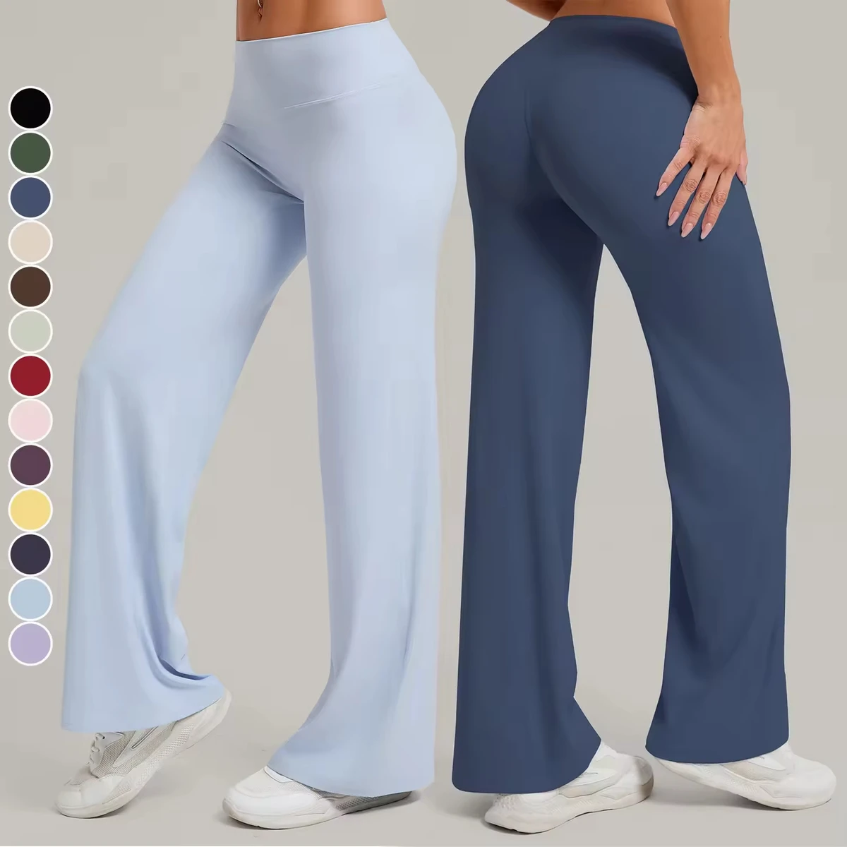 Women Tummy Control Flare Yoga Pants High Waisted Workout Gym Workout Leggings Alphalete Leggings