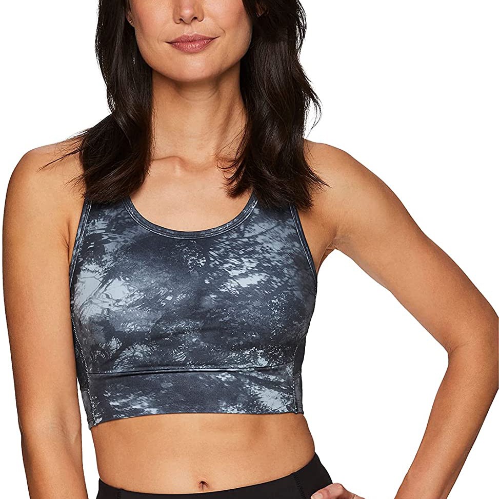 Custom Plus Size High Elasticity Ribbed Eco-Friendly Front Logo High Support U-NECK Women's Sports Bra