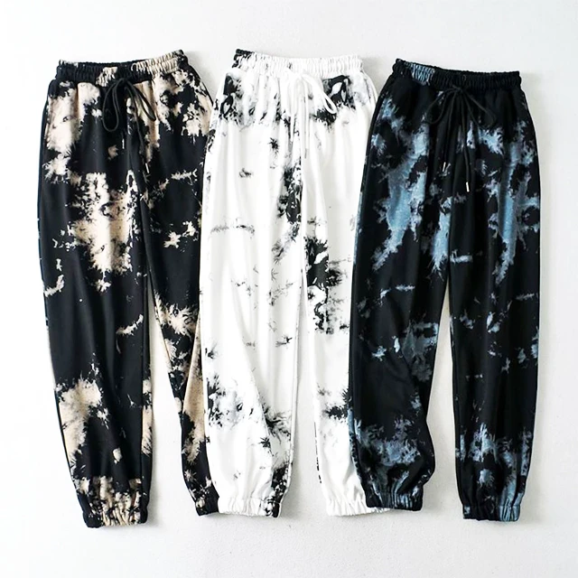 Cotton French Terry Tie Dye Plus Size Women Sweatpants