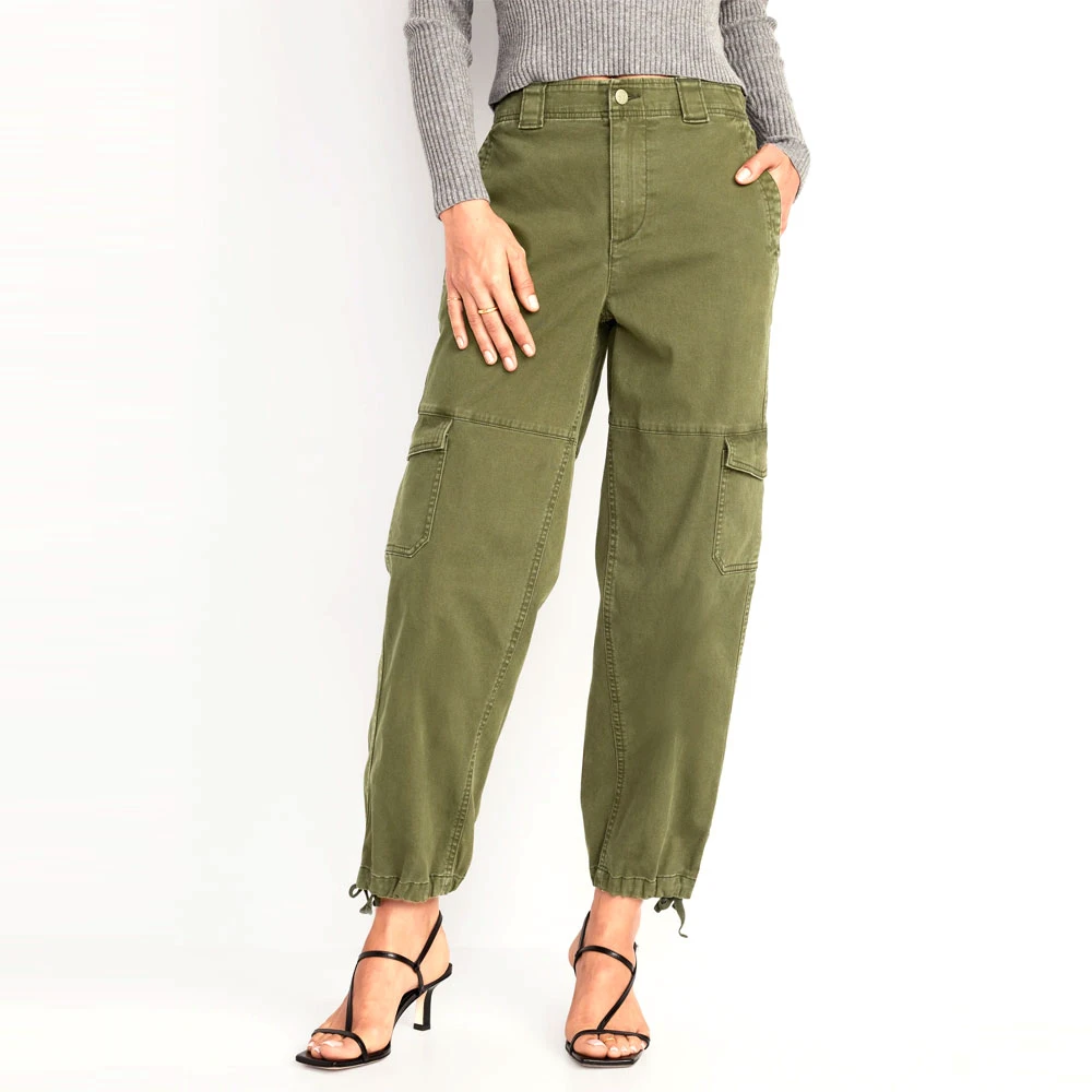 Wholesale 100% Cotton Summer Mid Waist Breathable Anti-static Eco-Friendly Quick Dry Light Weight Waterproof Ladies Flare Pants