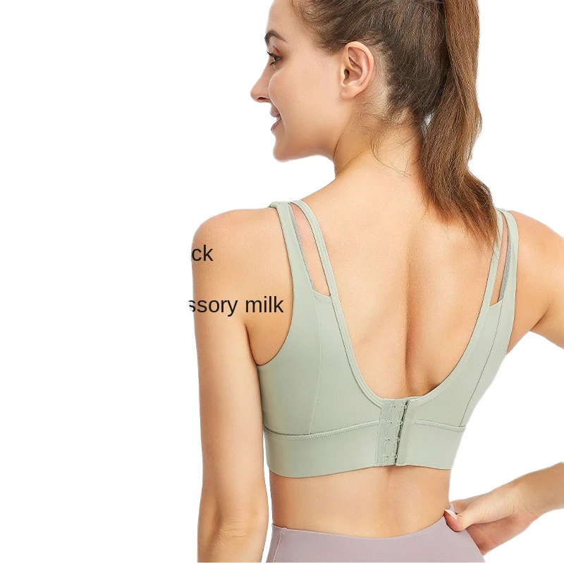 Women's Yoga Vest Running Sports Bra Plus Size Drawstring Closure Shockproof High Strength Fixed Belt Chest Pad Spandex/Nylon 1