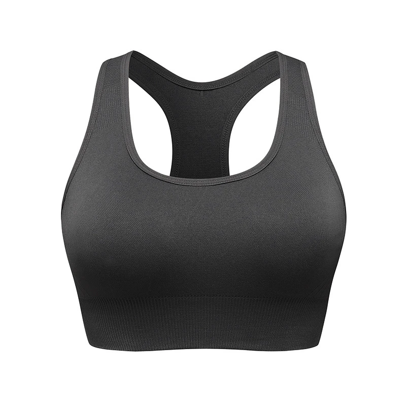 Women's Summer Sports Bra Cross-Back Design Shockproof For Yoga Fitness Breathable Wireless Vest Soft Adjustable Straps Bra
