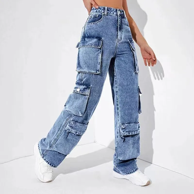 Fall New Women Trousers Regular Fit Straight Pants Elastic Waist Mid 100% Cotton Breathable Eco-Friendly
