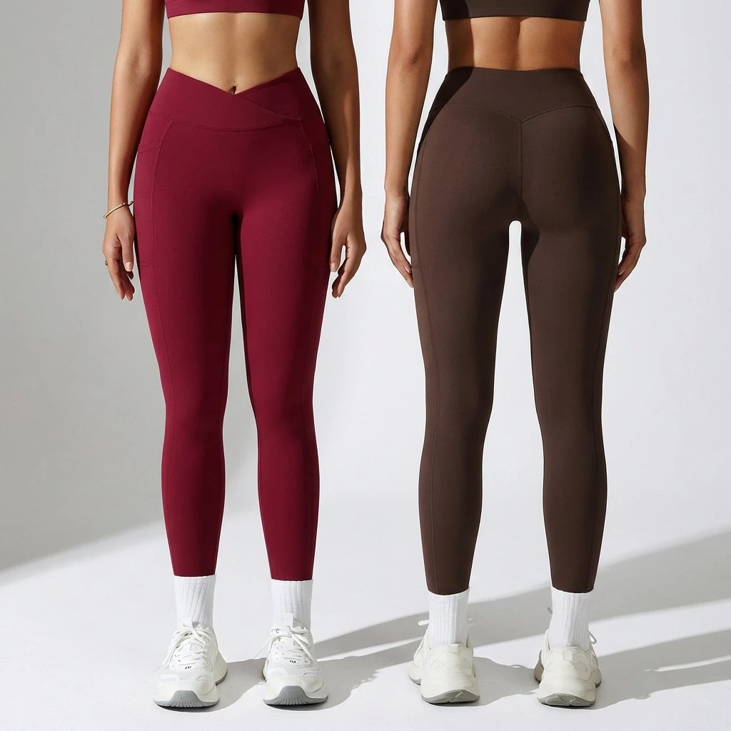 Trend 2026 Crossover V Waist Yoga Leggings Breathable Gym Pants Women High Elasticity Workout Wear Sport Leggings