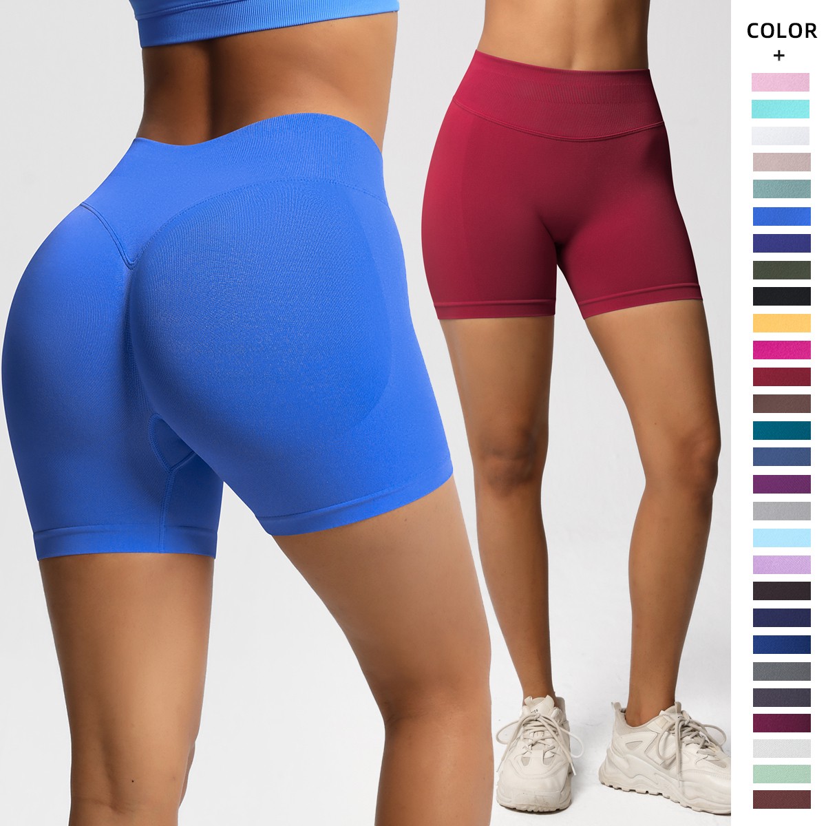 Ready Stock Fast Shipping Ruched Hip Lifting Yoga Leggings Soft Comfy Women Pants Workout Shorts for Daily Sports Training