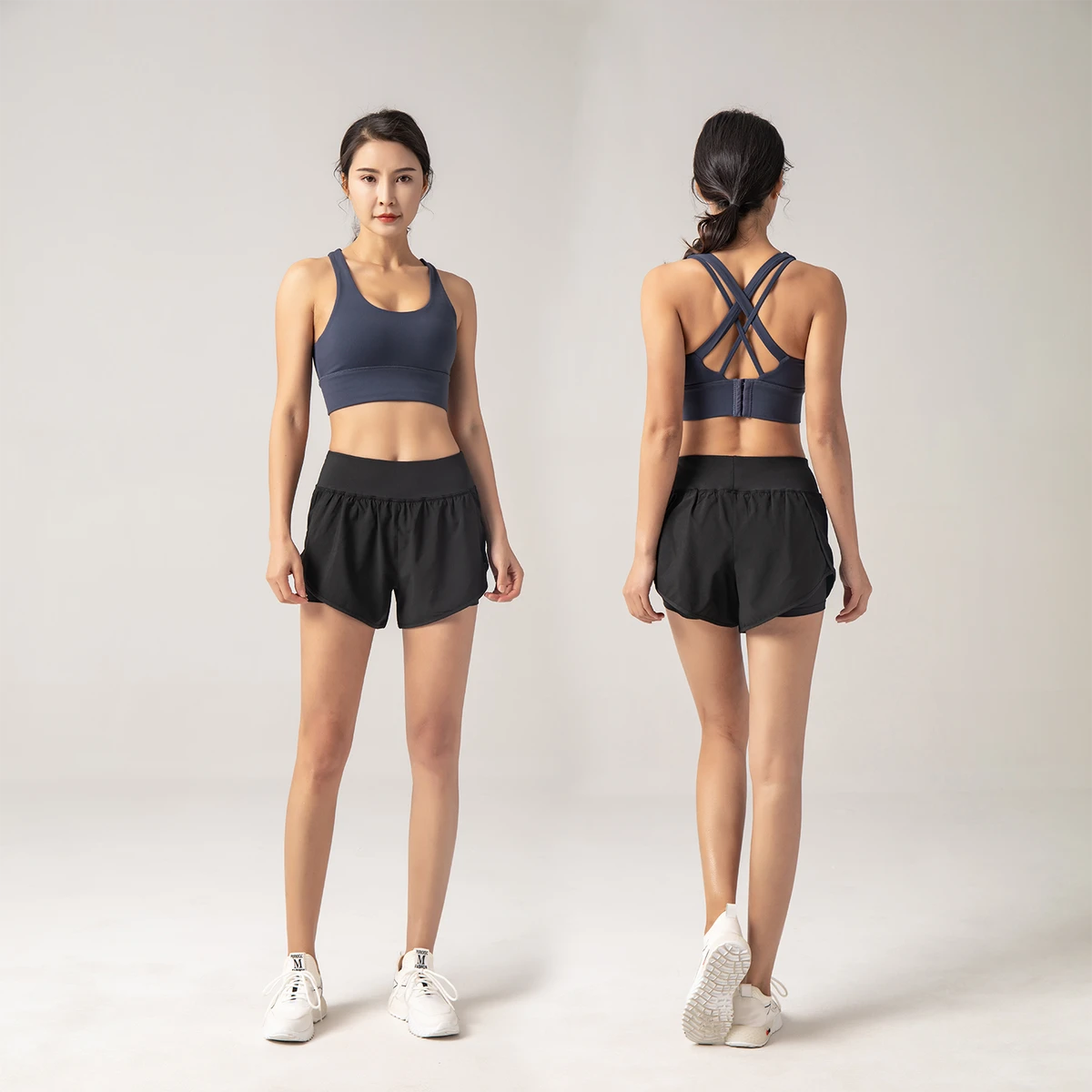 High-Impact Sports Bra for Women - Cross Back Running Bra with Molded Cups, Padded Support for HIIT, Gym & Boxing